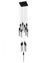 Avenue Lighting HF1905-13-GL-BK-SNW - The Original Glacier Collection 13 Light Multi Pendant in Black with Snow Crystal