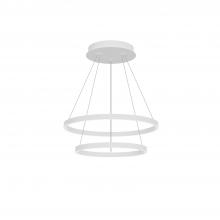 Kuzco Lighting Inc CH87224-WH - Cerchio 24-in White LED Chandeliers