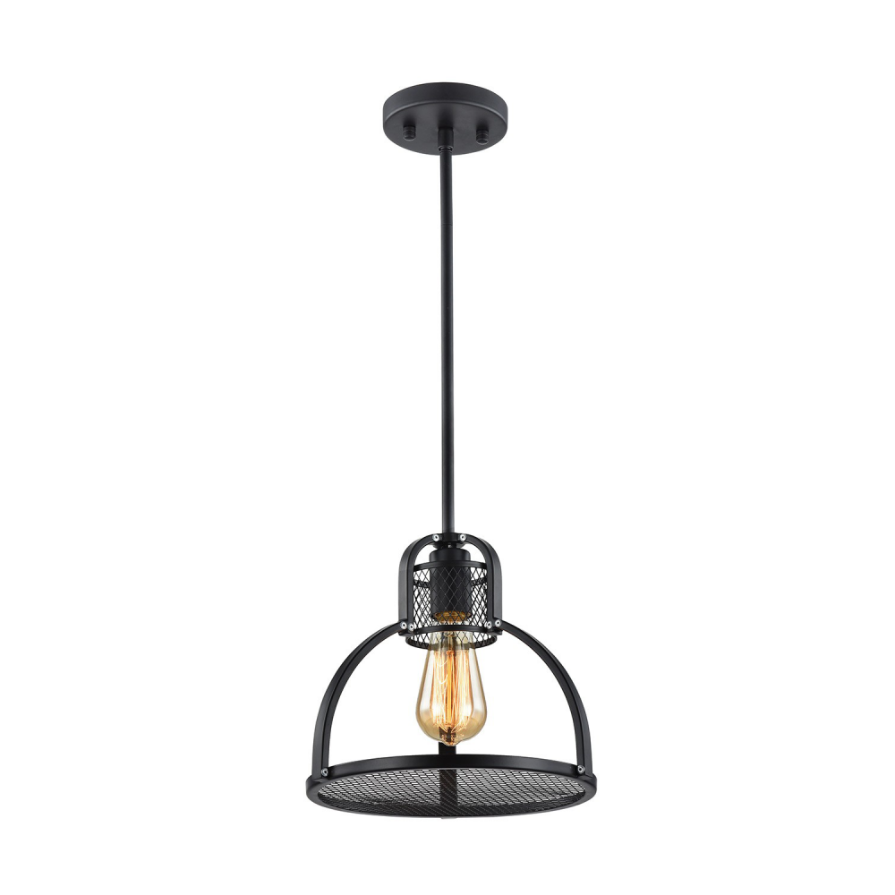 Canton 11" 1-Light, Industrial Pendant in Dark Bronze