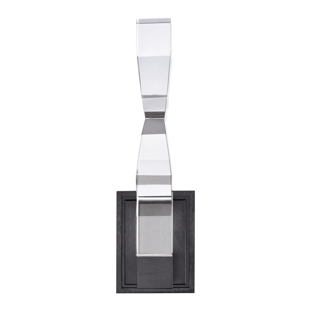 Mamadim LED 2"x2" Single Crystal Wall Sconce in Satin Black