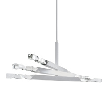 ZEEV Lighting CD11350-LED-6-3x3-MW - Mamadim 60" LED 6-Light, Crystal Chandelier in Matte White