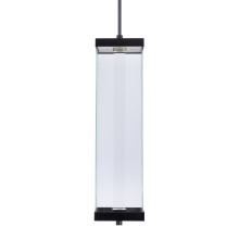 ZEEV Lighting EP11108-LED-35S-MBK - Claro Outdoor LED 35" Square Glass Crystal Pendant in Matte Black