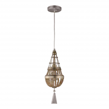 ZEEV Lighting MP40008-1-PSG-CC - Arbelos Champagne Crystal Mini-Pendant in Matte Gold