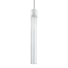 ZEEV Lighting P11702-LED-MW-G2 - Zigrina 18" Clear Glass LED Pendant with Knurl Ring Matte White