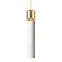 ZEEV Lighting P11705-E26-AGB-G9 - Zigrina 12" Alabaster E26 Pendant with Knurled Ring Aged Brass