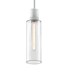 ZEEV Lighting P11706-E26-MW-G15 - Zigrina 18" Glass Drum E26 Pendant with Knurled Ring Matte White