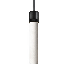 ZEEV Lighting P11708-E26-SBB-G9 - Zigrina 12" Alabaster E26 Pendant with Knurled Ring Satin Black