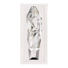 ZEEV Lighting WS11406-LED-1-MW - Angelus LED 1-Light, Crystal Vertical Wall Sconce in Matte White