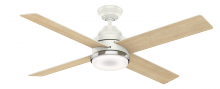 Casablanca Fan Company 59413 - Casablanca 54 inch Daphne Fresh White Ceiling Fan with LED Light Kit and Wall Control