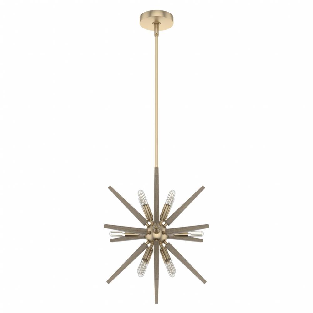 Hunter Jupiter Star Alturas Gold 12 Light Large Pendant Ceiling Light Fixture