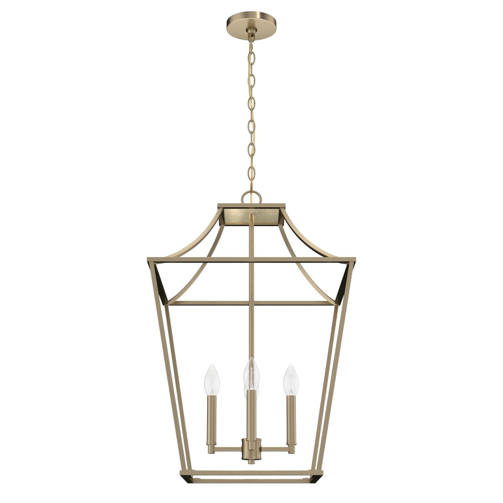 Hunter Laurel Ridge Alturas Gold 4 Light Pendant Ceiling Light Fixture