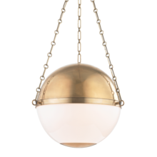 Hudson Valley MDS751-AGB - 3 LIGHT LARGE PENDANT