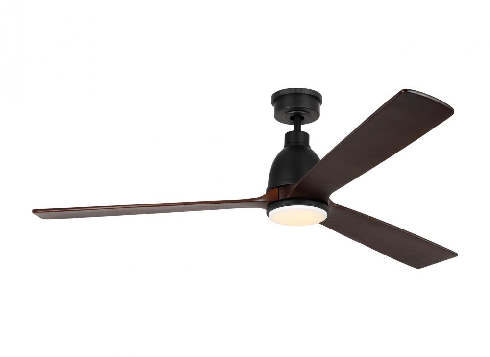 Bryden Smart 60" Dimmable Indoor/Outdoor Integrated LED Midnight Black Ceiling Fan