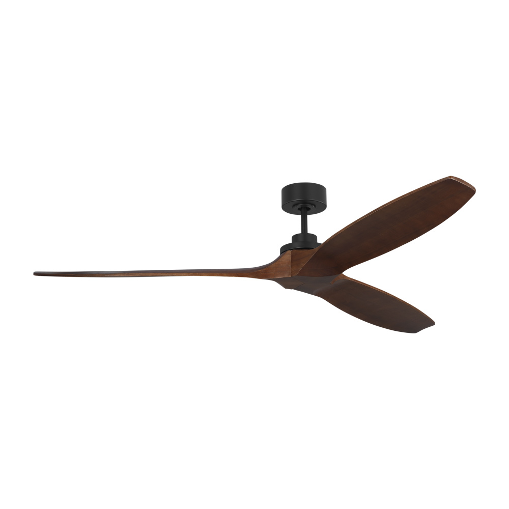 Collins Smart 70 Ceiling Fan in Midnight Black with Dark Walnut Blades