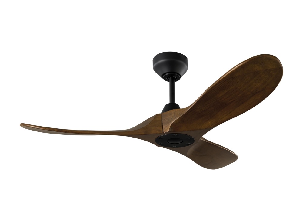 Maverick Smart 44 Ceiling Fan in Midnight Black with Dark Walnut Blades