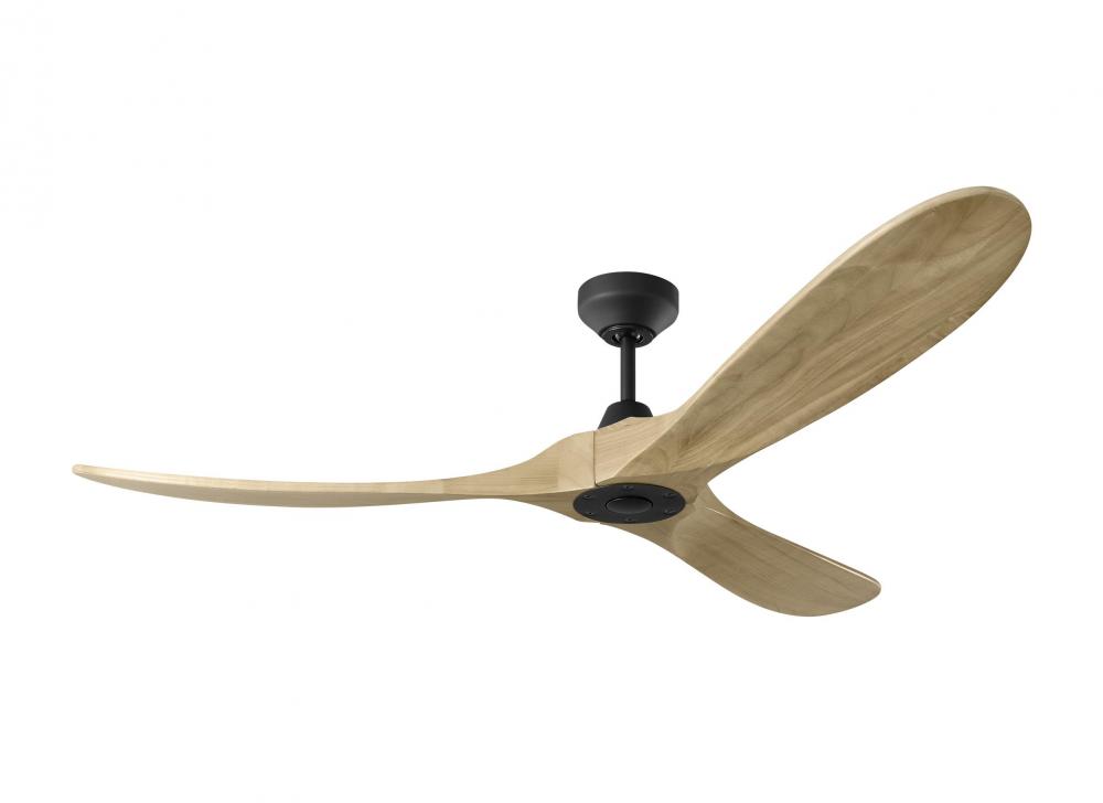 Maverick Smart 60 Ceiling Fan in Midnight Black with Natural Honey Blades