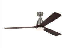 Visual Comfort & Co. Fan Collection 3BRYSM60BSD - Bryden Smart 60" Dimmable Indoor/Outdoor Integrated LED Brushed Steel Ceiling Fan with Remote Co