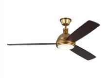 Visual Comfort & Co. Fan Collection 3HCKR60HABD - Hicks 60 LED - Hand-Rubbed Antique Brass