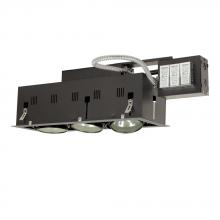 Jesco MGRA175-3ESB - 3-Light Double Gimbal Linear Recessed Fixture Low Voltage
