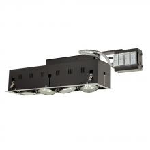 Jesco MGRA175-4ESB - 4-Light Double Gimbal Linear Recessed Fixture Low Voltage