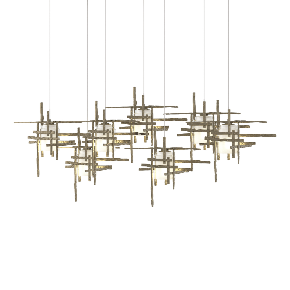 Tura 7-Light Frosted Glass Pendant