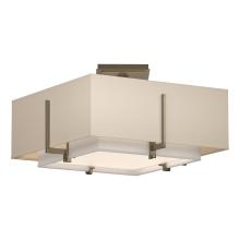 Hubbardton Forge 126507-SKT-84-SF1205-SA1605 - Exos Square Small Double Shade Semi-Flush