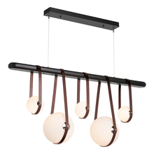 Hubbardton Forge 131046-LED-STND-10-24-LB-WB-GG0701 - Derby Linear 5-Light LED Pendant