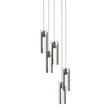 Hubbardton Forge 131124-SKT-LONG-89-ZM0065 - Exos Glass 5-Light Pendant