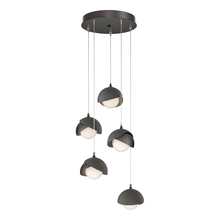 Hubbardton Forge 131125-SKT-STND-89-20-GG0711 - Brooklyn 5-Light Double Shade Pendant