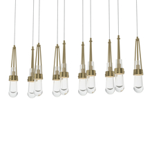 Hubbardton Forge 131207-SKT-LONG-86-ZM0434 - Link 10-Light Clear Glass Pendant