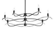 Hubbardton Forge 136350-SKT-MULT-10 - Willow 6-Light Small Chandelier