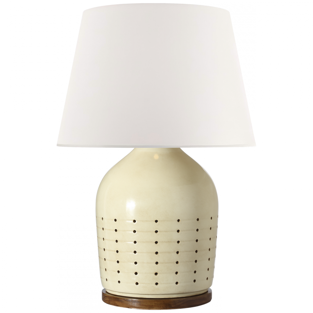 Halifax 28" Cordless Pierced Ceramic Table Lamp