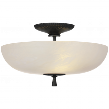 Visual Comfort & Co. Signature Collection ALL US ARN 4415BZ-ALB - Pascal 14" Bowl Semi-Flush Mount