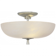 Visual Comfort & Co. Signature Collection ALL US ARN 4415PN-ALB - Pascal 14" Bowl Semi-Flush Mount