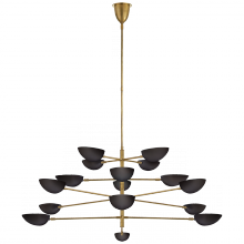 Visual Comfort & Co. Signature Collection ALL US ARN 5503HAB-BLK - Graphic Grande Four-Tier Chandelier