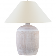 Visual Comfort & Co. Signature Collection ALL US CHA 8662WWT-L - Portis 32" Combed Round Table Lamp