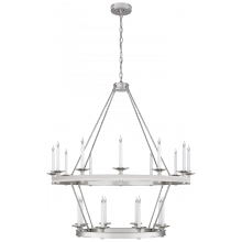 Visual Comfort & Co. Signature Collection RL CHC 1607PN - Launceton Large Two Tiered Chandelier