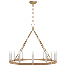 Visual Comfort & Co. Signature Collection ALL US CHC 5873AB/NRT - Darlana Large Wrapped Ring Chandelier