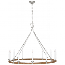 Visual Comfort & Co. Signature Collection ALL US CHC 5874PN/NRT - Darlana XL Wrapped Ring Chandelier