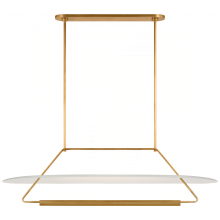 Visual Comfort & Co. Signature Collection ALL US KW 5107AB/WHT - Teline 54" Oval Linear