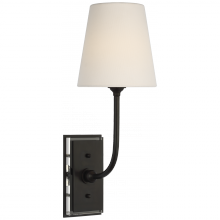 Visual Comfort & Co. Signature Collection ALL US TOB 2189BZ-L-CL - Hulton 17" Cordless Single Sconce