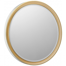 Visual Comfort & Co. Signature Collection ALL US TOB 2961WHT/G - Tricia 30" Illuminated Round Mirror