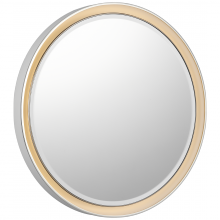Visual Comfort & Co. Signature Collection ALL US TOB 2961WHT/PN - Tricia 30" Illuminated Round Mirror
