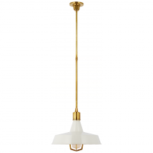 Visual Comfort & Co. Signature Collection ALL US TOB 5738HAB-WHT - Fitz Large Pendant