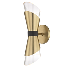 Mitzi by Hudson Valley Lighting H130102-AGB/BK - Angie Wall Sconce