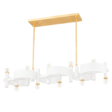 Mitzi by Hudson Valley Lighting H379910-GL/WH - Maddie Linear