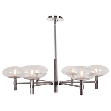 Access 52093LEDDLP-BS/CLR - 6 Light LED Chandelier