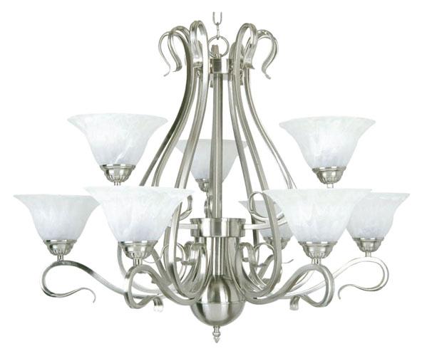 Nickel Up Chandelier