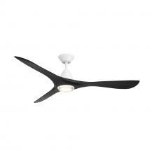 Modern Forms US - Fans Only FR-D2504-60L-MW/MB - Carve 60 Downrod Ceiling Fan
