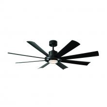 Modern Forms US - Fans Only FR-W2303-60L-MB - Aura Downrod ceiling fan